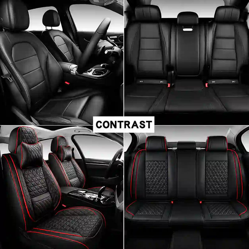 Black with red border