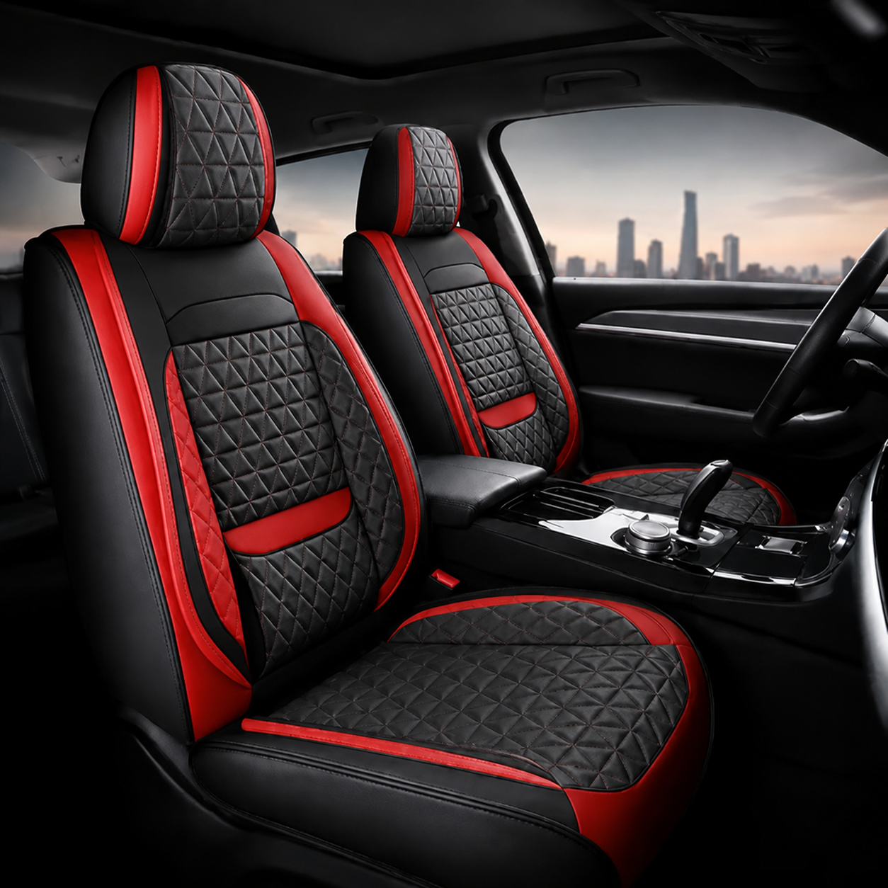 Black With Red Trim