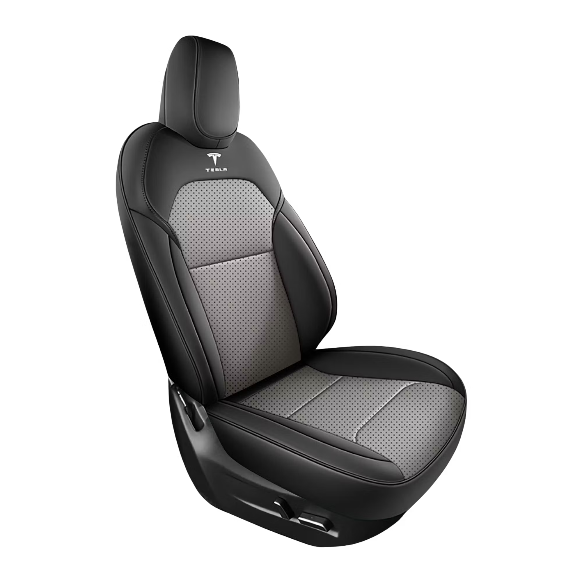 Tesla Model 3 & Model Y Seat Covers — Custom-Fit Leather, White Interior Protection